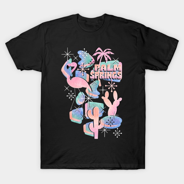 Pastel Palm Springs T-Shirt by PerrinLeFeuvre